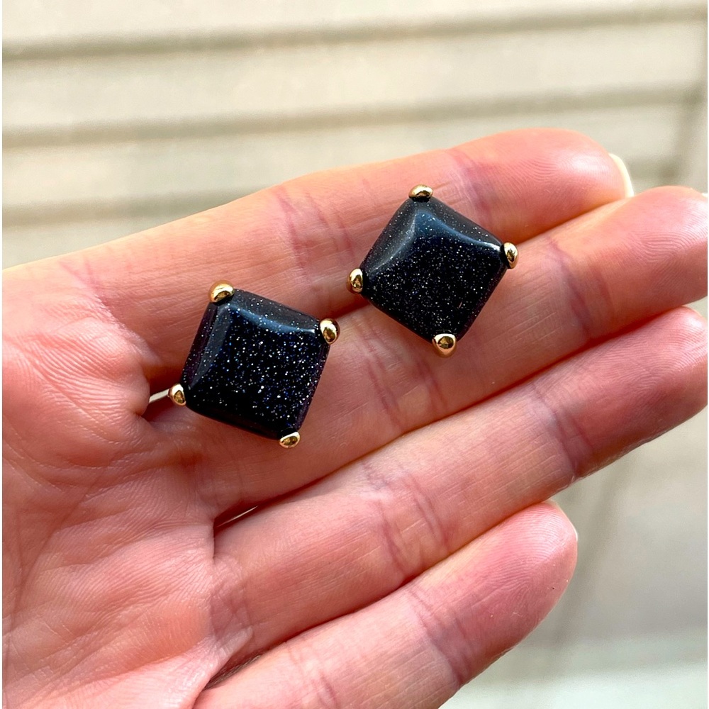 Sparkly Midnight Blue Kendra Scott Studs